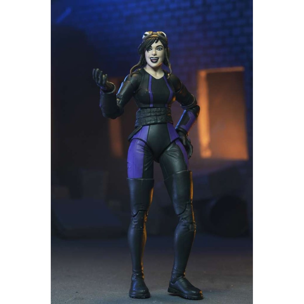 NECA TMNT NINJA TURTLES THE LAST RONIN CASEY MARIE WITH MOTORCYCLE ACTION FIGURE