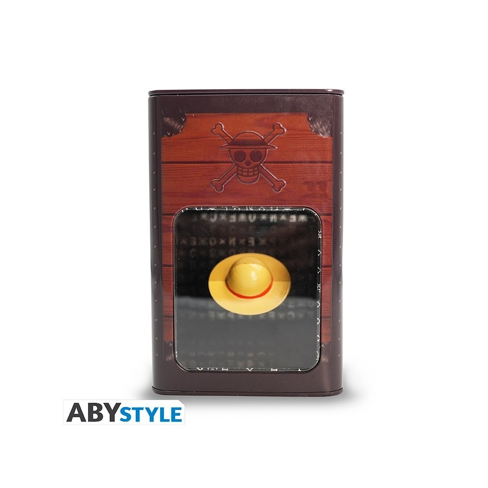ONE PIECE STRAWHAT SALVADANAIO BOX IN METALLO ABYSTYLE