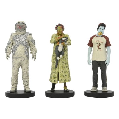 BEETLEJUICE 2 WAITING ROOM 2 SET 3-PACK STATUA FIGURE NECA
