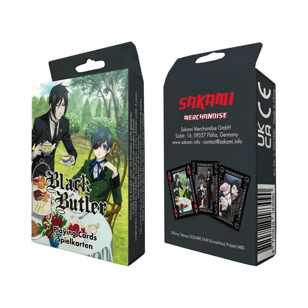 BLACK BUTLER POKER PLAYING CARDS MAZZO CARTE DA GIOCO SAKAMI MERCHANDISE