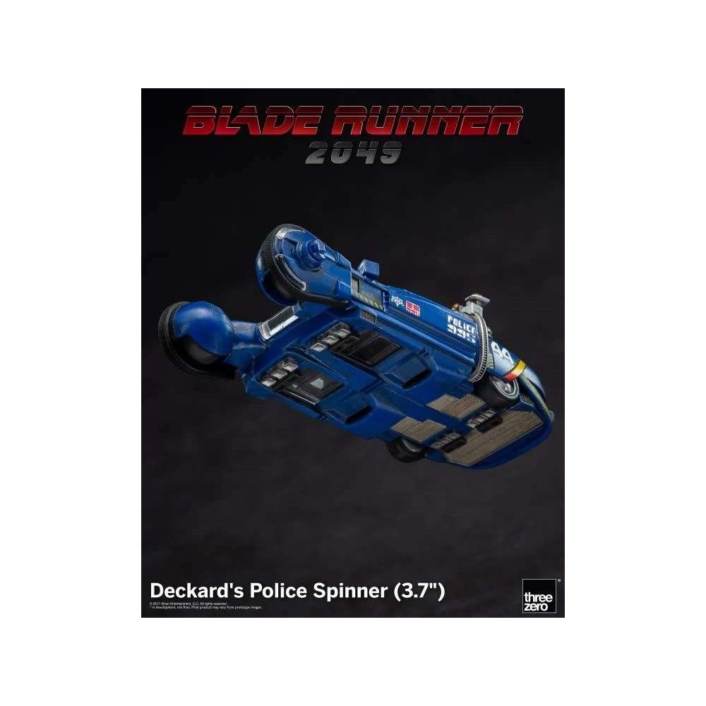 THREEZERO BLADE RUNNER 2049 DECKARD'S POLICE SPINNER DIE CAST 10CM FIGURE