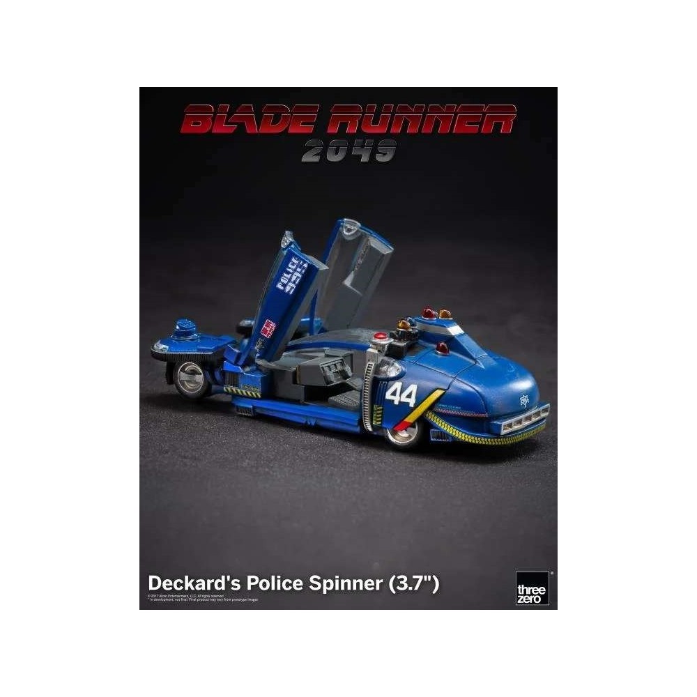 THREEZERO BLADE RUNNER 2049 DECKARD'S POLICE SPINNER DIE CAST 10CM FIGURE