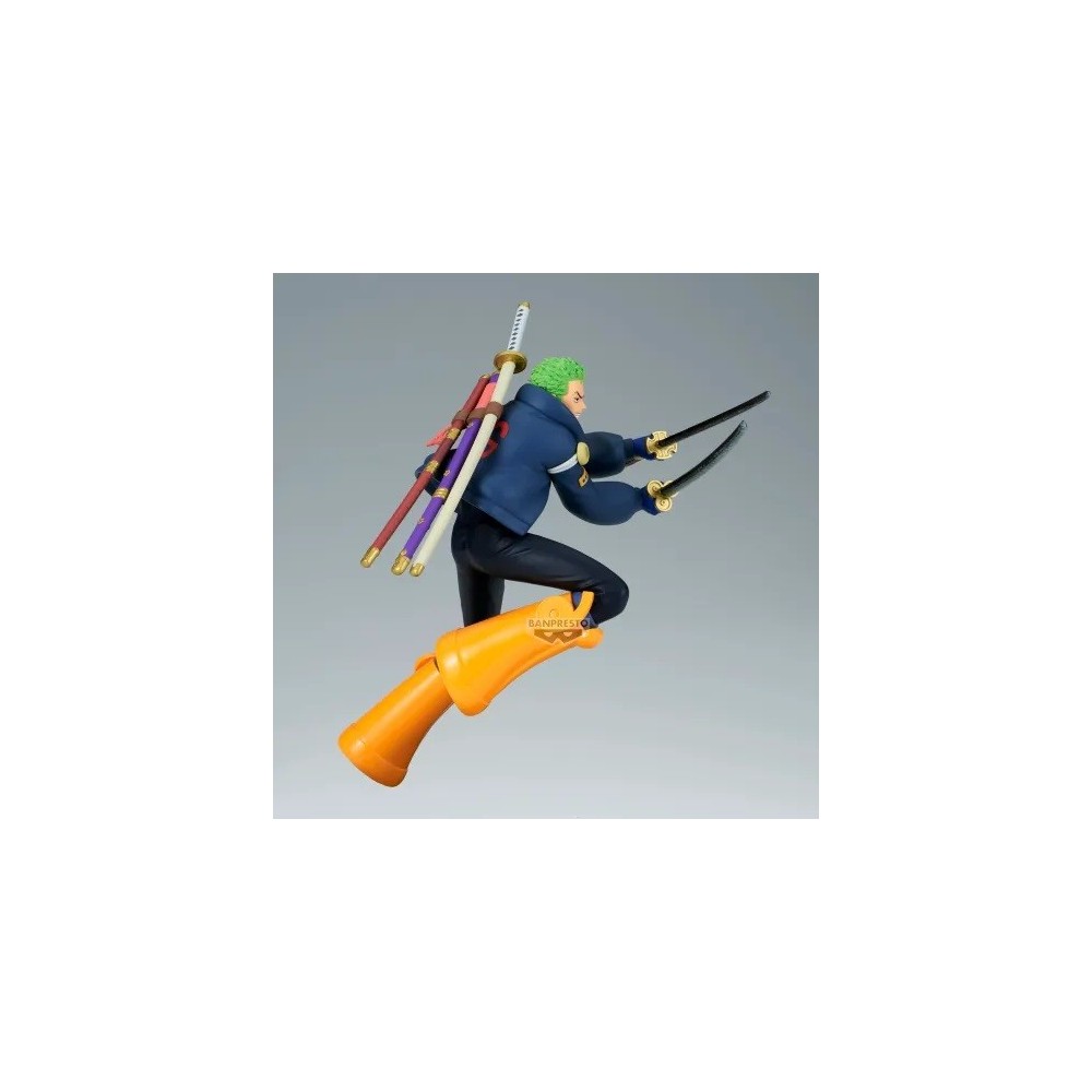 BANPRESTO ONE PIECE BATTLE RECORD COLLECTION RORONOA ZORO EGGHEAD STATUE FIGURE