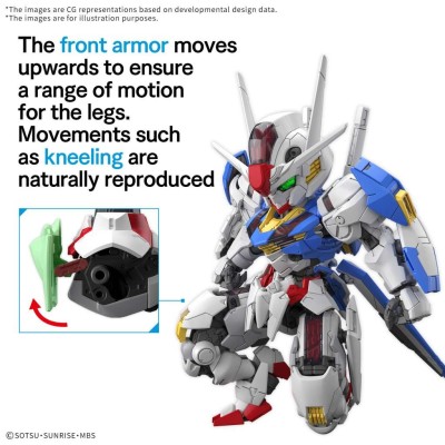 BANDAI MGSD GUNDAM AERIAL MODEL KIT ACTION FIGURE