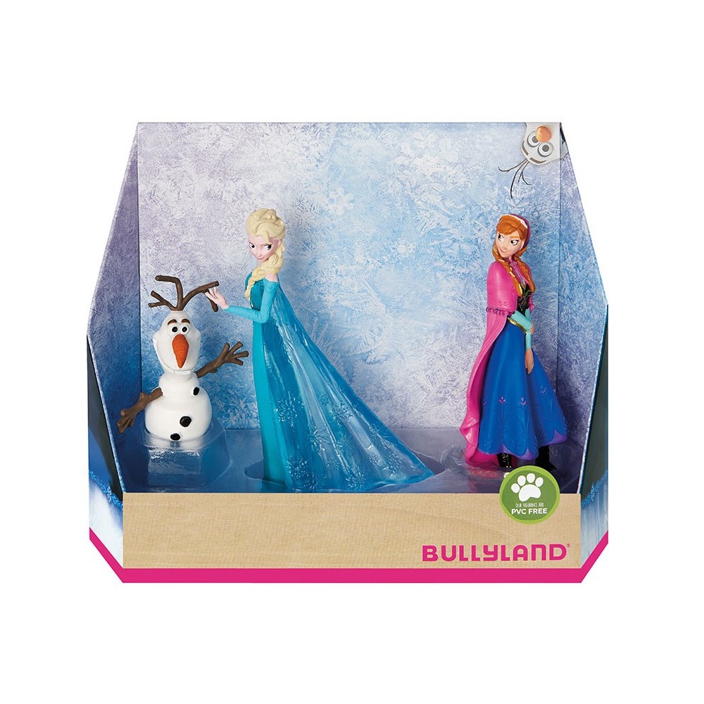 BULLYLAND DISNEY FROZEN 2 SET 3X MINI FIGURES ELSA ANNA OLAF