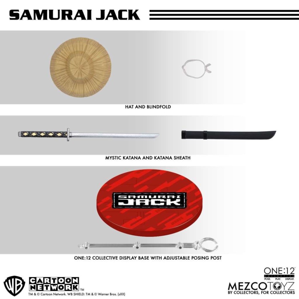 SAMURAI JACK ONE:12 COLLECTIVE ACTION FIGURE MEZCO TOYS