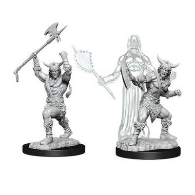 DUNGEONS AND DRAGONS NOLZUR'S HUMAN BARBARIAN 2X MINIATURE WIZKIDS