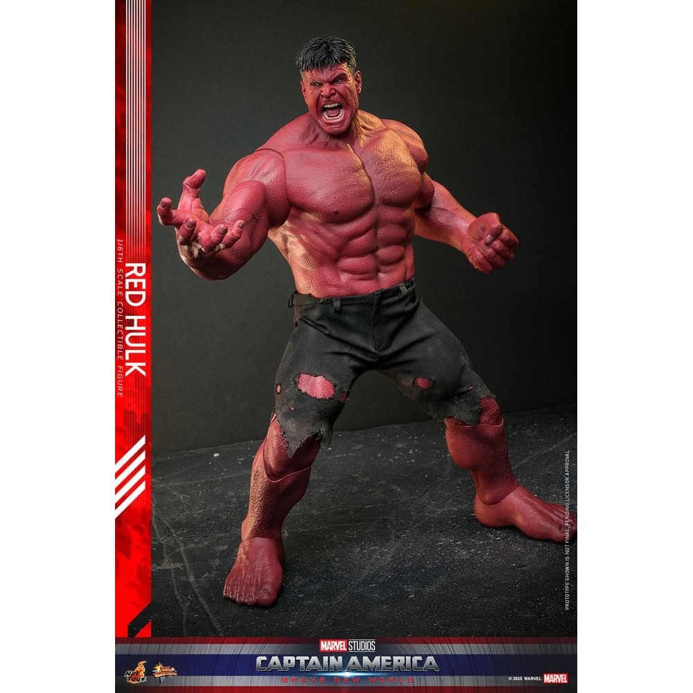 HOT TOYS CAPTAIN AMERICA BRAVE NEW WORLD RED HULK MOVIE MASTERPIECE 1/6 47CM ACTION FIGURE