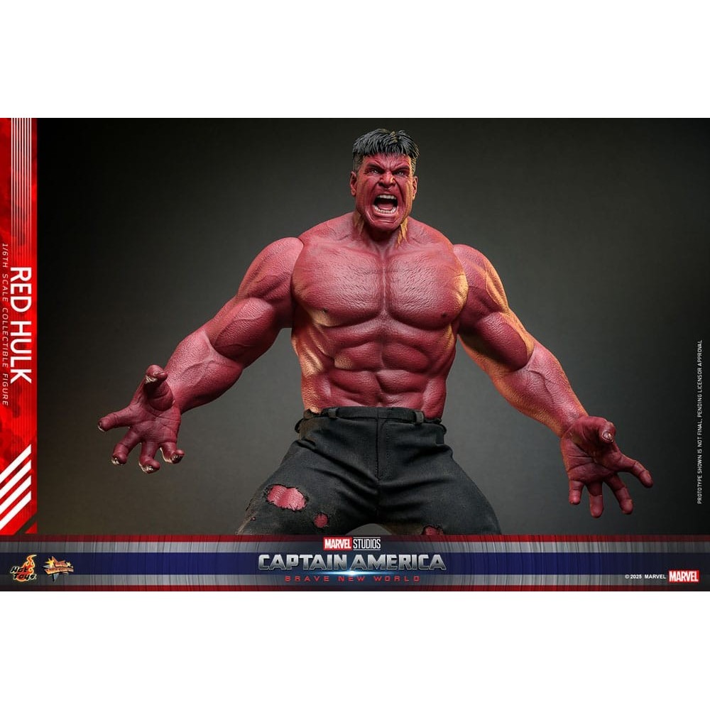 HOT TOYS CAPTAIN AMERICA BRAVE NEW WORLD RED HULK MOVIE MASTERPIECE 1/6 47CM ACTION FIGURE