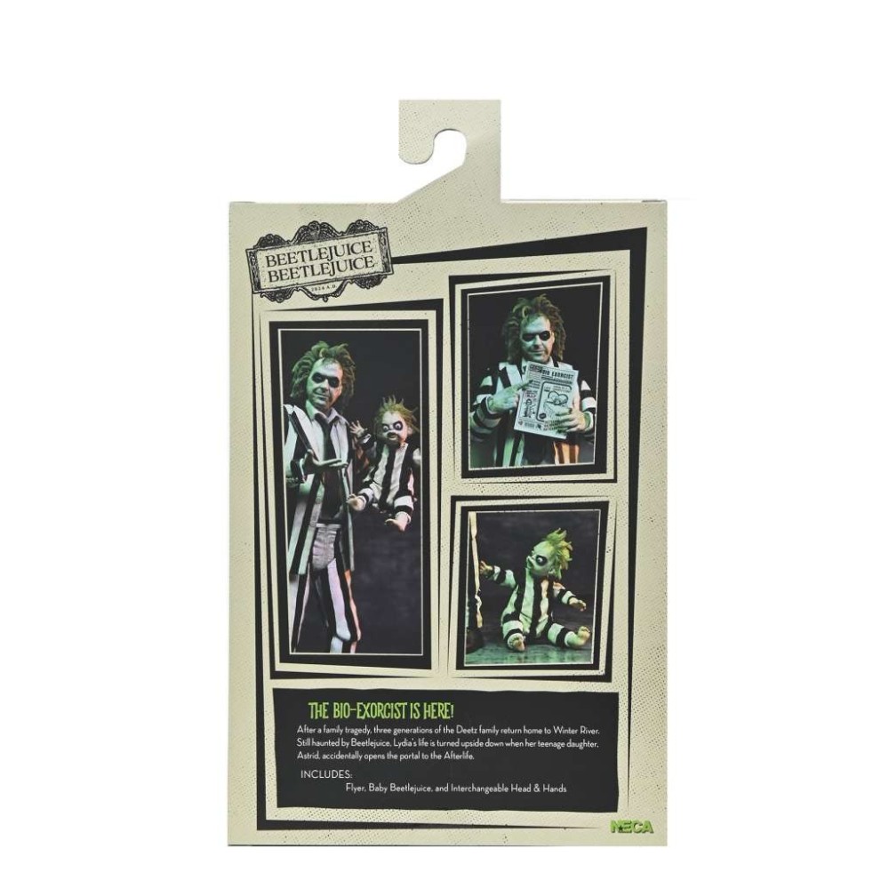 NECA BEETLEJUICE BEETLEJUICE ULTIMATE STRIPED SUIT PVC ACTION FIGURE