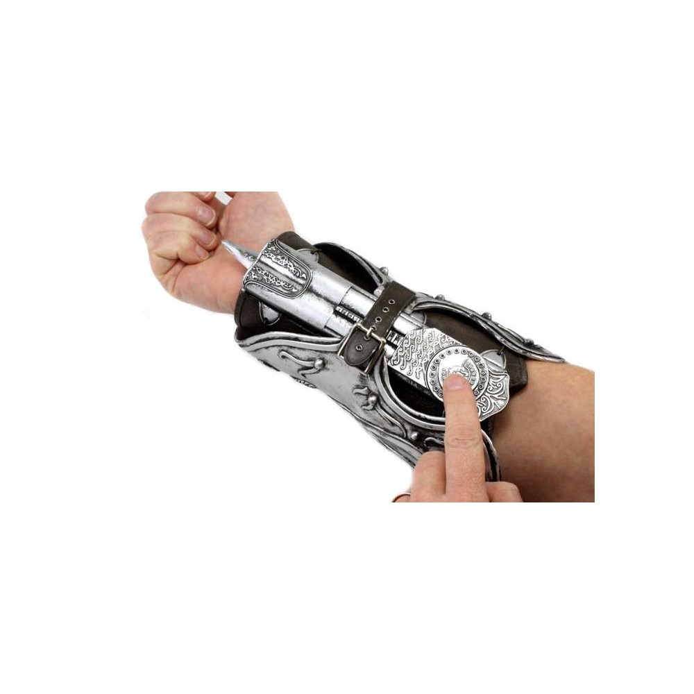 ASSASSIN'S CREED 2 EZIO AUDITORE GAUNTLET WITH HIDDEN BLADE REPLICA LAMA CELATA NECA