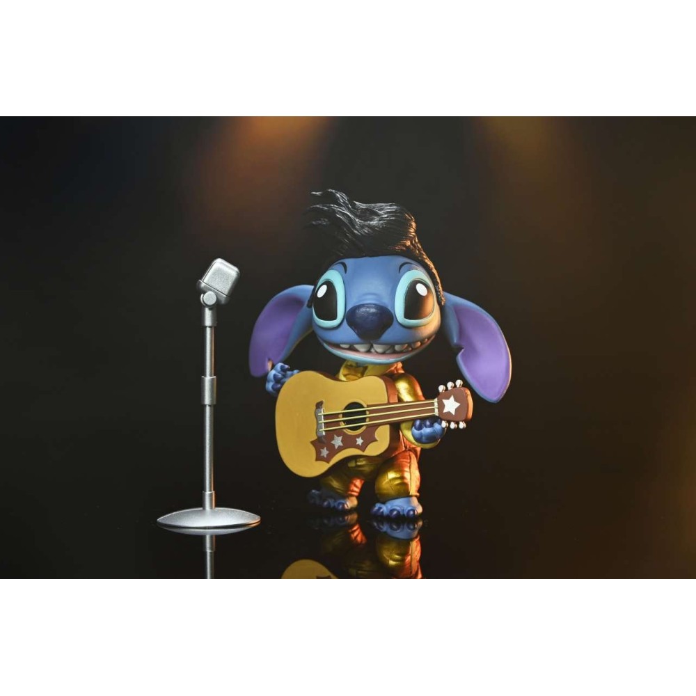 NECA DISNEY LILO & STITCH GOLD SUIT ELVIS STITCH ULTIMATE EDITION PVC ACTION FIGURE