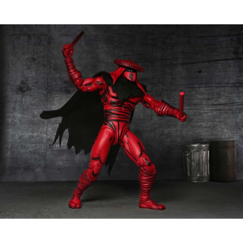 TEENAGE MUTANT NINJA TURTLES MIRAGE COMICS RED & BLACK FOOT ASSASSIN ACTION FIGURE NECA