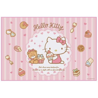 HELLO KITTY SWEETY PINK PICNIC TABLECLOTH MAT TOVAGLIETTA 90X60CM BENELIC