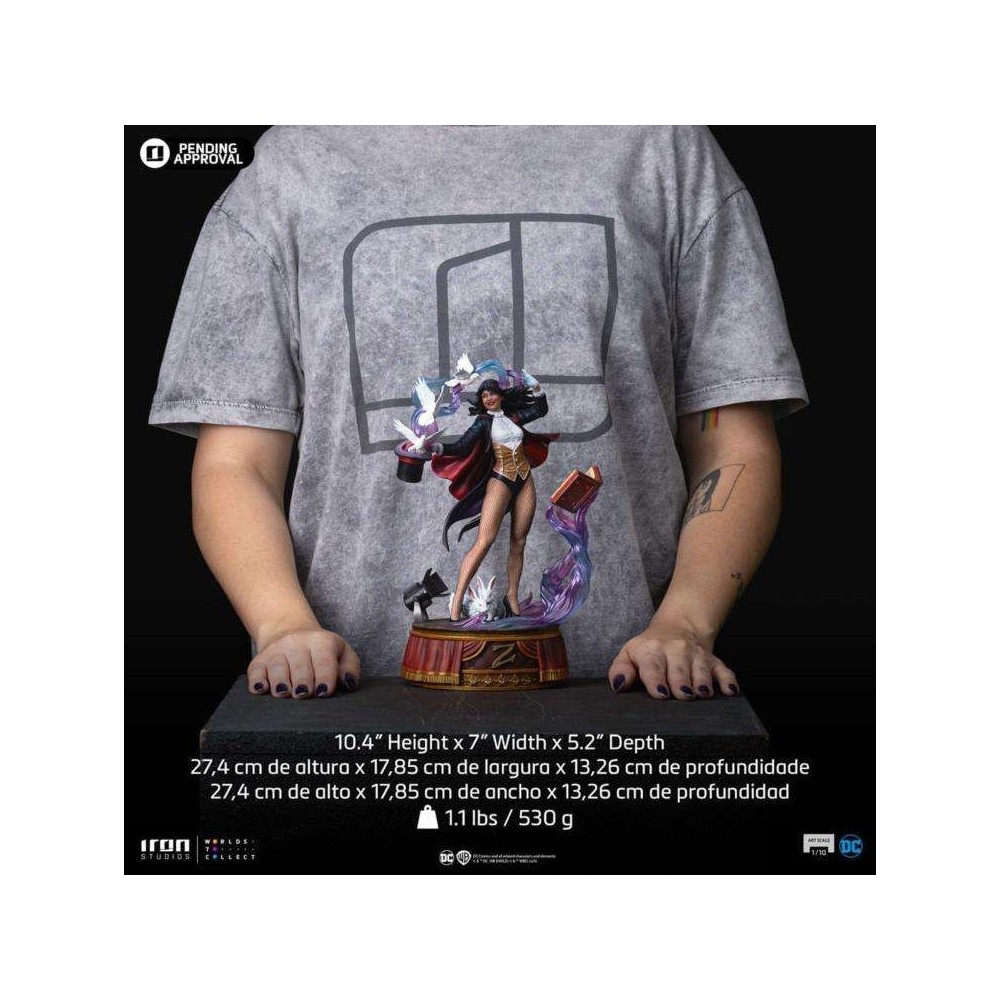 IRON STUDIOS DC COMICS ZATANNA ART SCALE STATUE RESIN FIGURE