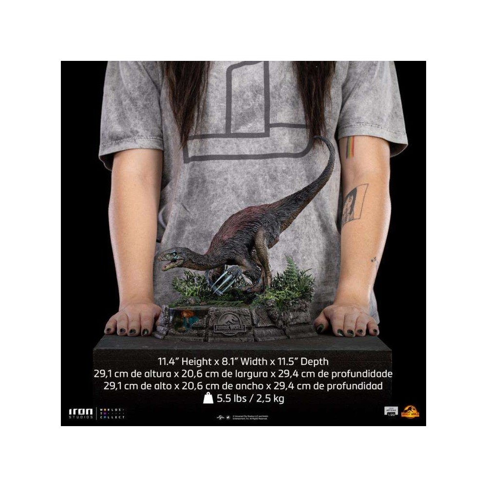 JURASSIC WORLD THERIZINOSAURUS DEMI ART SCALE 1/20 STATUA FIGURE IRON STUDIOS