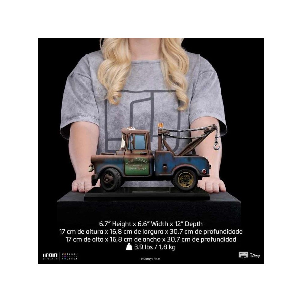 DISNEY CARS TOW MATER CRICCHETTO ART SCALE 1/10 STATUA FIGURE IRON STUDIOS