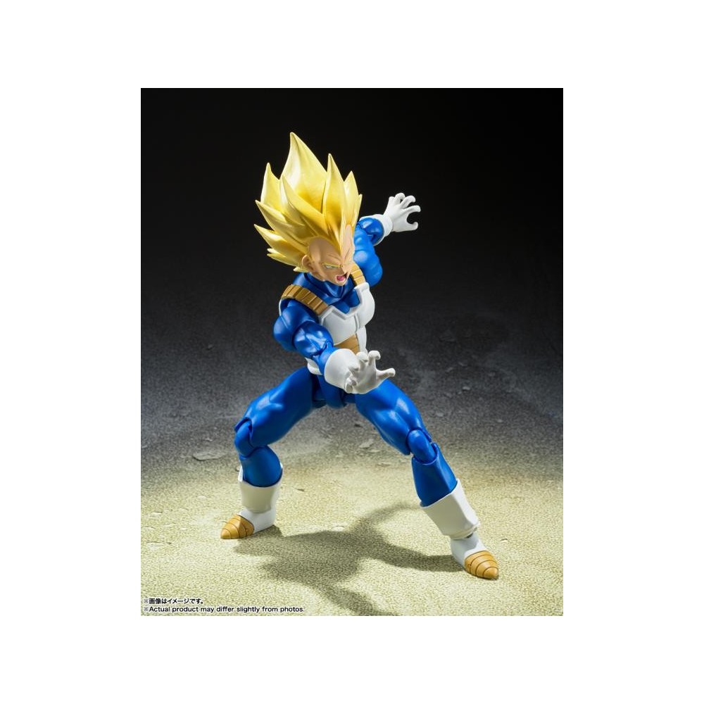 BANDAI DRAGON BALL Z SUPER SAIYAN VEGETA AWAKENED VERSION S.H. FIGUARTS PVC ACTION FIGURE