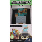 EXQUISITE GAMING MINECRAFT CABLE GUY STEVE IN DIAMOND ARMOR STATUE 21CM FIGURE