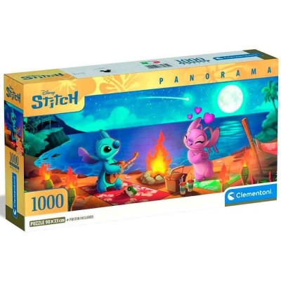 CLEMENTONI DISNEY LILO & STITCH PANORAMA 1000 PIECES JIGSAW PUZZLE