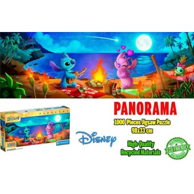 CLEMENTONI DISNEY LILO & STITCH PANORAMA 1000 PIECES JIGSAW PUZZLE