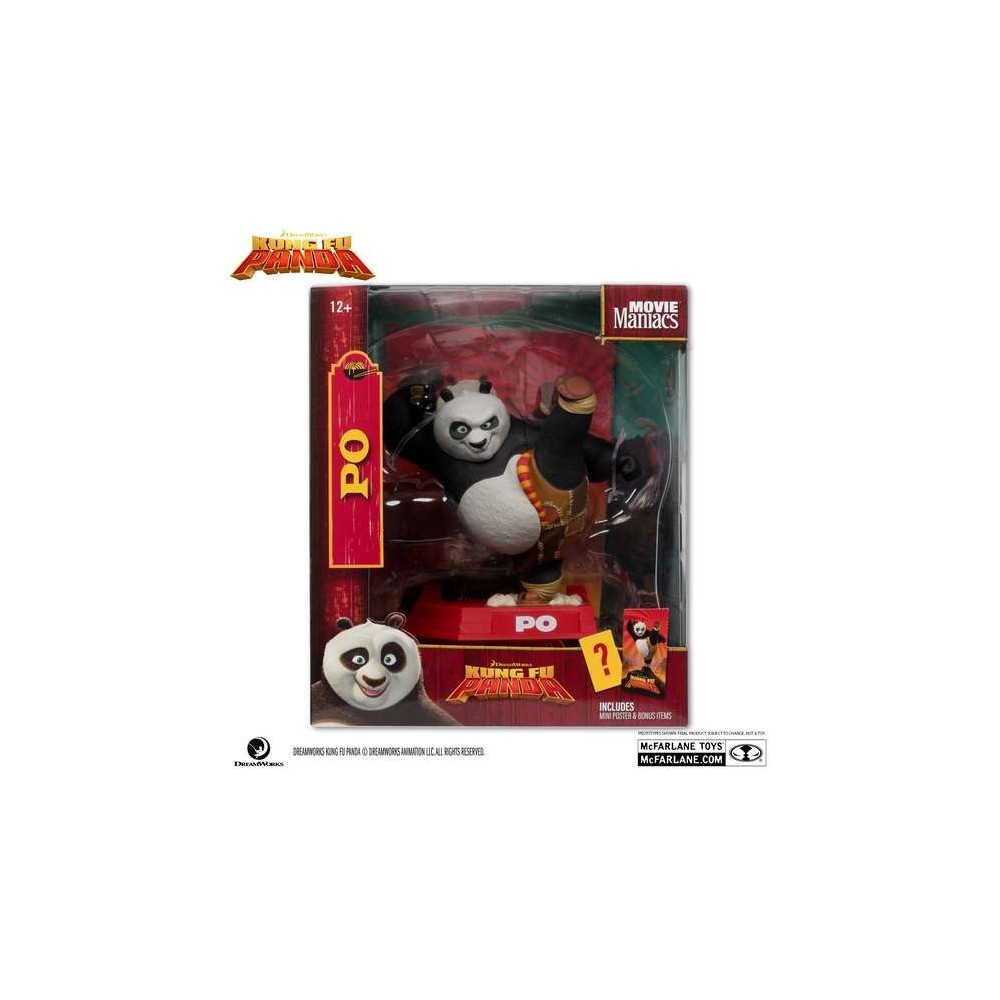 MC FARLANE KUNG FU PANDA PO MOVIE MANIACS SERIES PVC FIGURE