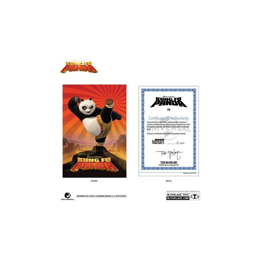 KUNG FU PANDA PO MOVIE MANIACS ACTION FIGURE MC FARLANE