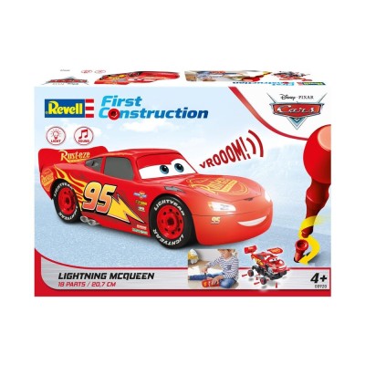 REVELL DISNEY CARS LIGHTNING MCQUEEN FIRST CONSTRUCTION SET MODEL KIT FIGURE