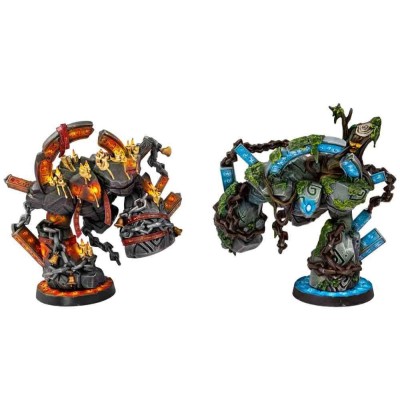 ARCHON STUDIO DUNGEONS AND LASERS RUNIC GOLEMS ETERNAL GUARDIANS 2X MINIATURES FIGURES