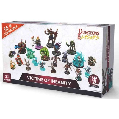 ARCHON STUDIO DUNGEONS AND LASERS VICTIMS OF INSANITY 21X SET MODELS MINIATURES FIGURES