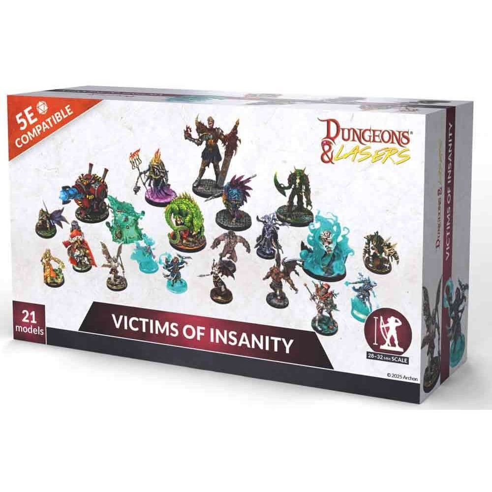 DUNGEONS AND LASERS VICTIMS OF INSANITY 21 MODELS MINIATURES FIGURES ARCHON STUDIO
