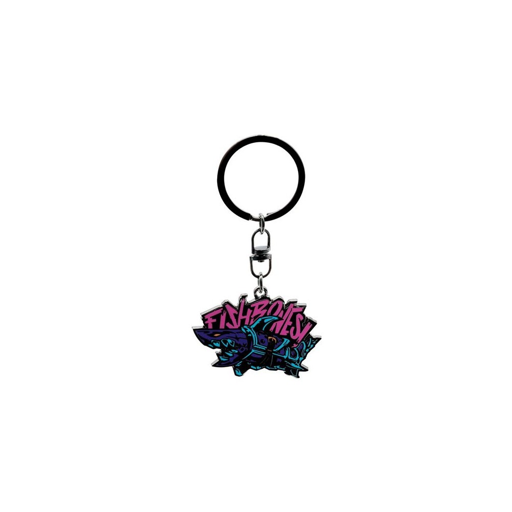 ABYSTYLE LEAGUE OF LEGENDS JINX FISHBONES METAL KEYCHAIN