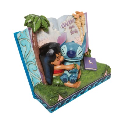 ENESCO DISNEY LILO AND STITCH STORYBOOK STATUE FIGURE