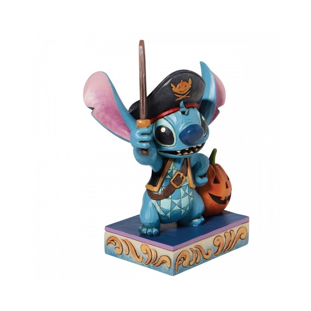 ENESCO DISNEY STITCH HALLOWEEN LOVABLE BUCCANEER STATUE FIGURE