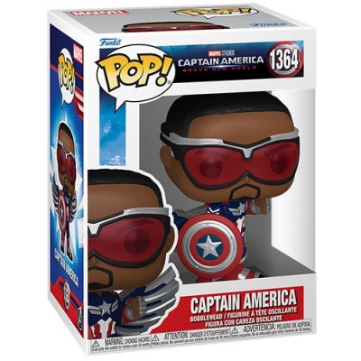 FUNKO POP! MARVEL CAPTAIN AMERICA BRAVE NEW WORLD BOBBLE HEAD KNOCKER FIGURE FUNKO