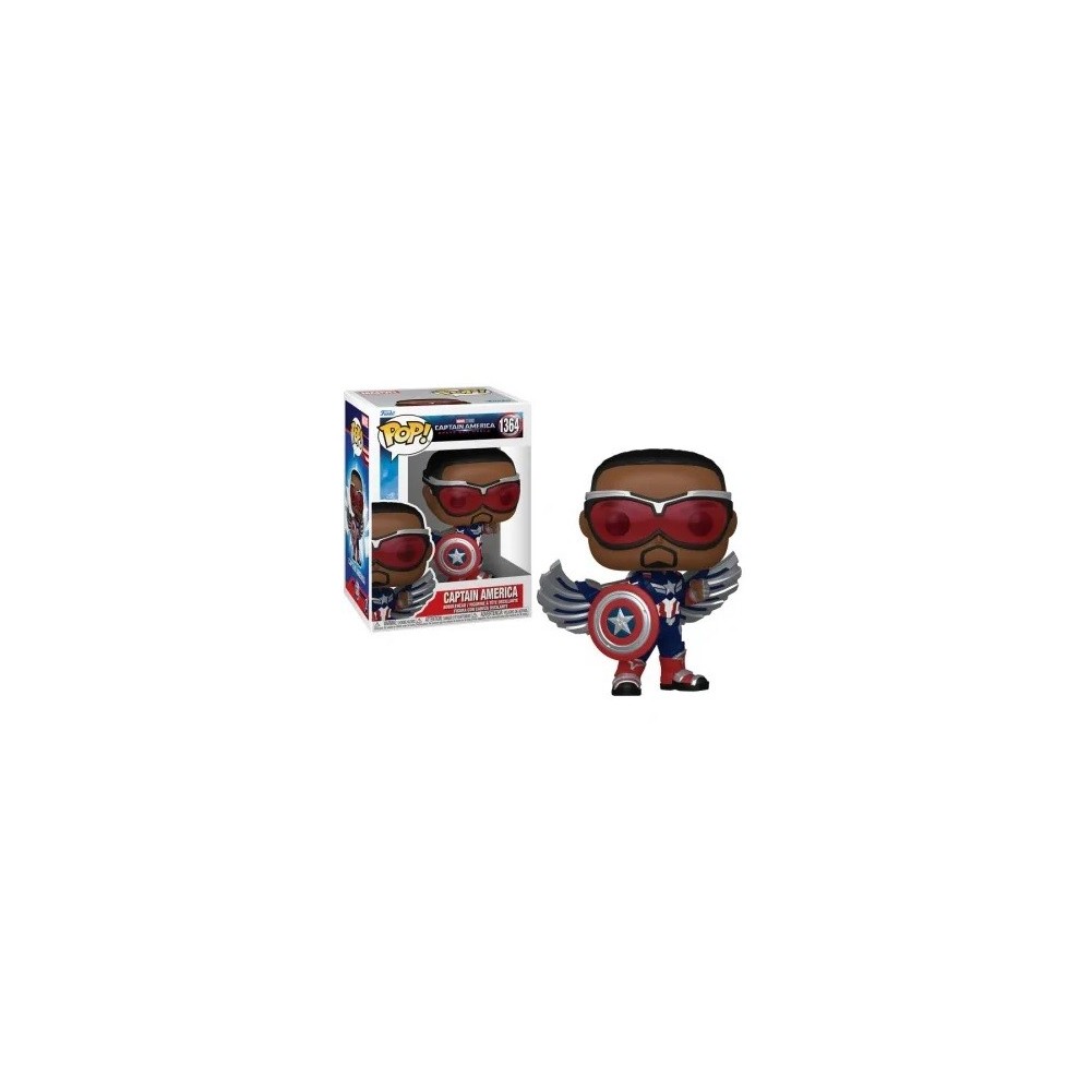 FUNKO POP! MARVEL CAPTAIN AMERICA BRAVE NEW WORLD BOBBLE HEAD KNOCKER FIGURE FUNKO
