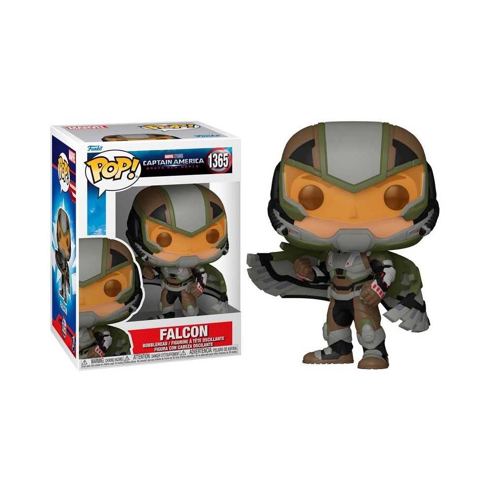 FUNKO POP! MARVEL CAPTAIN AMERICA BRAVE NEW WORLD FALCON BOBBLE HEAD KNOCKER FIGURE FUNKO