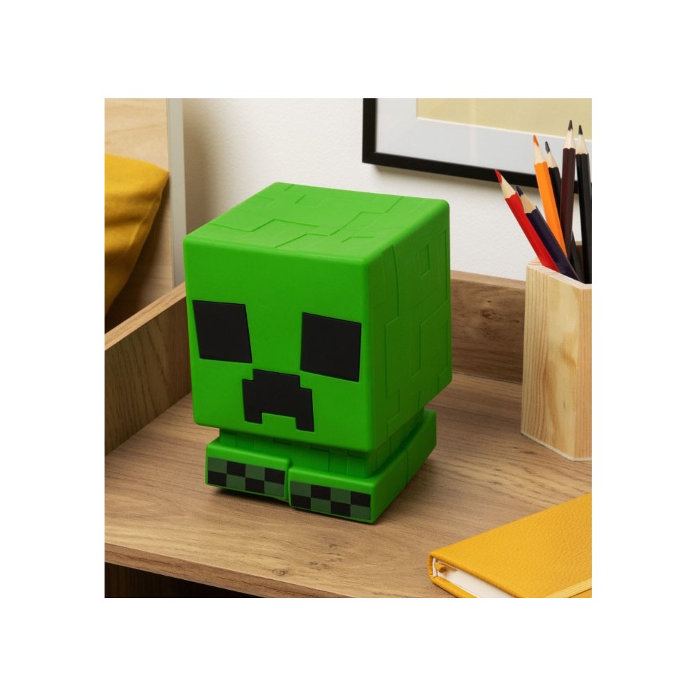 MINECRAFT CREEPER SQUISHYGLO SILICONE LAMP LAMPADA PALADONE PRODUCTS
