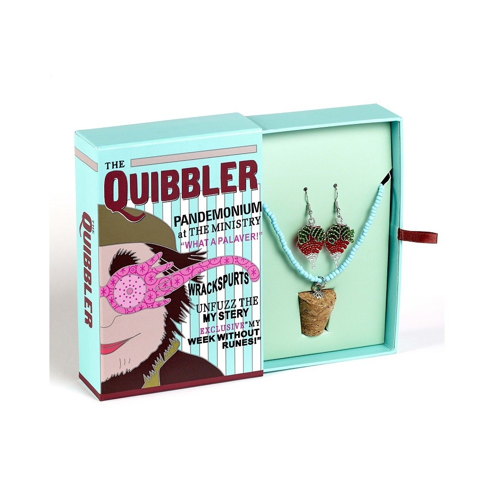 CARAT HARRY POTTER THE QUIDDLER BOX LUNA LOVEGOOD NECKLACE AND EARRINGS