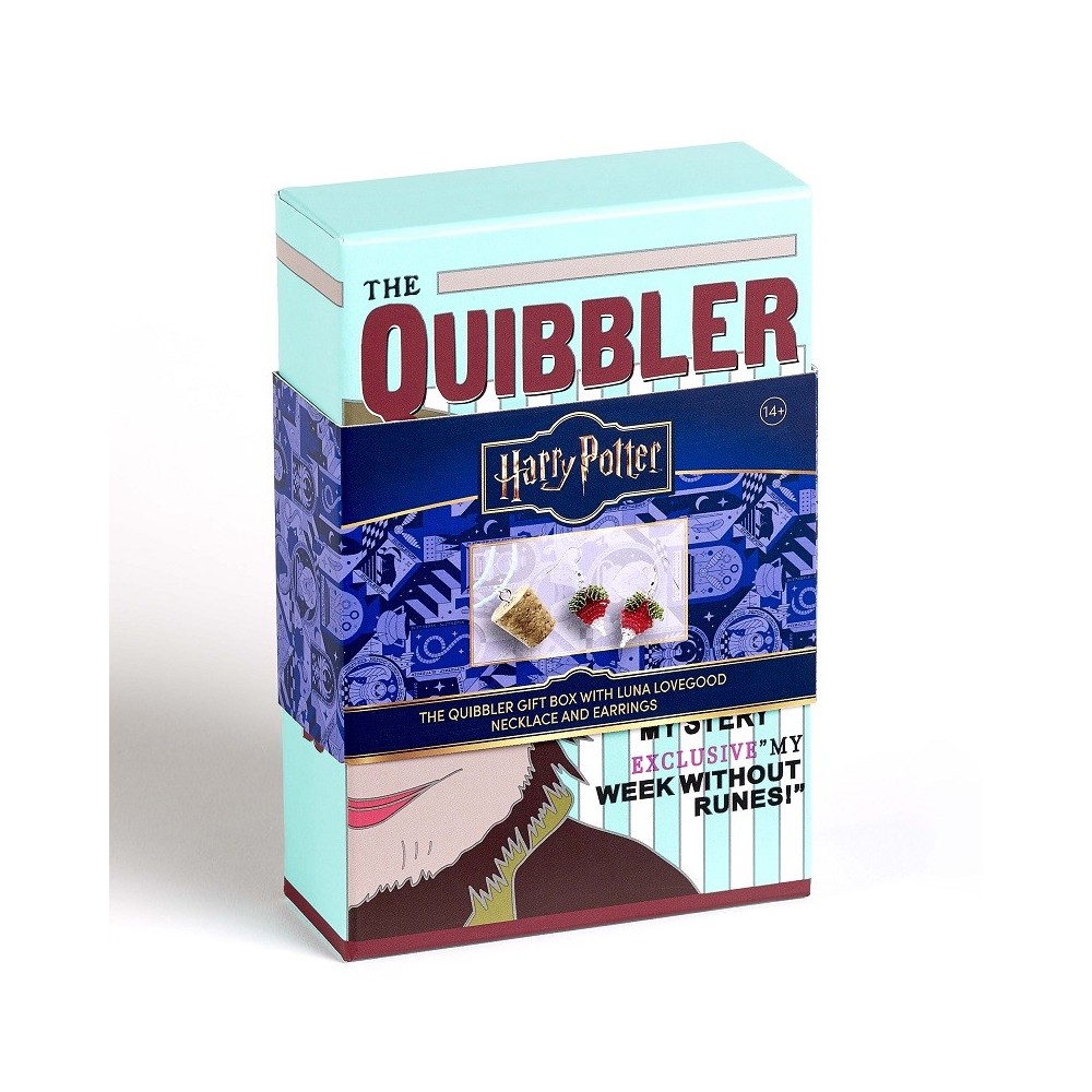 HARRY POTTER THE QUIDDLER BOX LUNA LOVEGOOD COLLANA E ORECCHINI CARAT