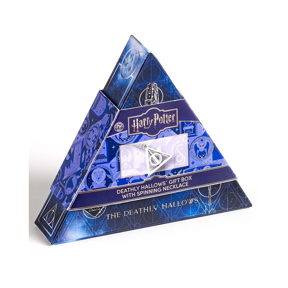 CARAT HARRY POTTER DEATHLY HALLOWS GIFT BOX SPINNING PENDANT NECKLACE