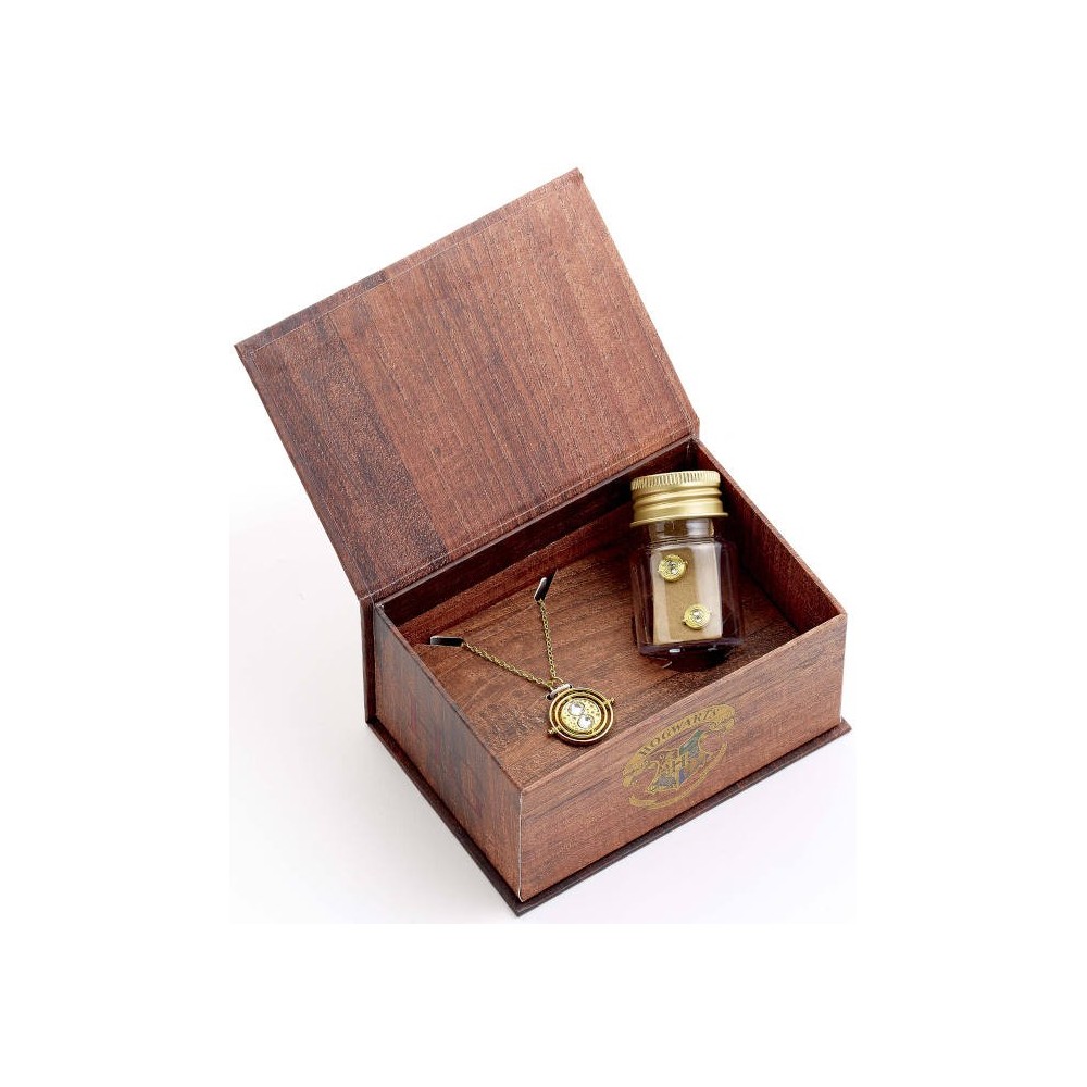 HARRY POTTER POLISUCCO BOX GIRATEMPO COLLANA E ORECCHINI CARAT