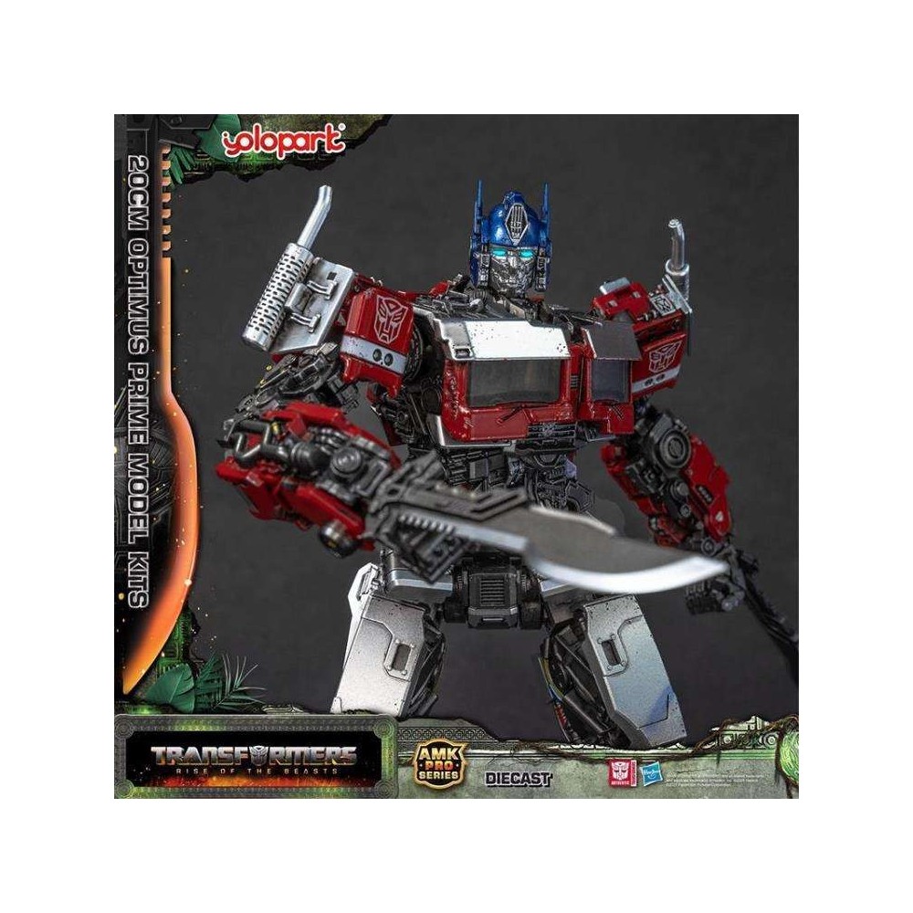 TRANSFORMERS RISE OF THE BEASTS OPTIMUS PRIME MODEL KIT AMK PRO SERIES ACTION FIGURE YOLOPARK