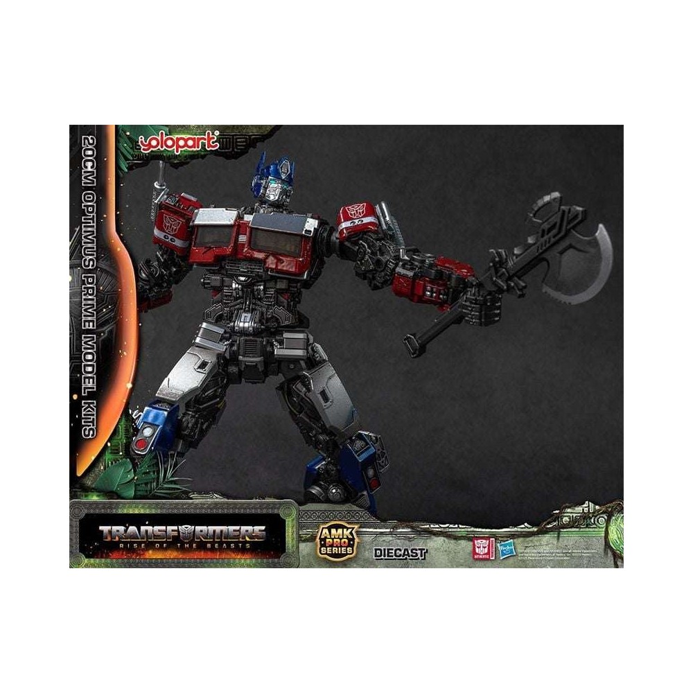 TRANSFORMERS RISE OF THE BEASTS OPTIMUS PRIME MODEL KIT AMK PRO SERIES ACTION FIGURE YOLOPARK