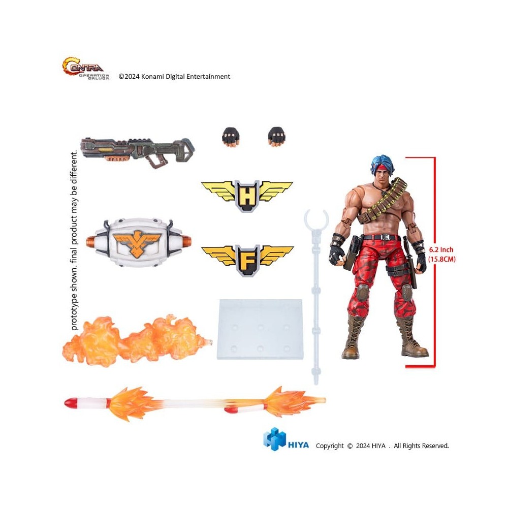CONTRA OPERATION GALUGA EXQUISITE BASIC LANCE BEAN ACTION FIGURE HIYA TOYS
