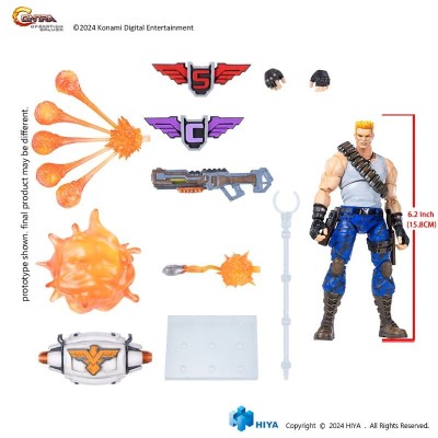 CONTRA OPERATION GALUGA EXQUISITE BASIC BILL RIZER ACTION FIGURE HIYA TOYS