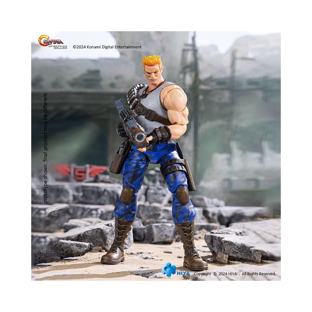 CONTRA OPERATION GALUGA EXQUISITE BASIC BILL RIZER ACTION FIGURE HIYA TOYS