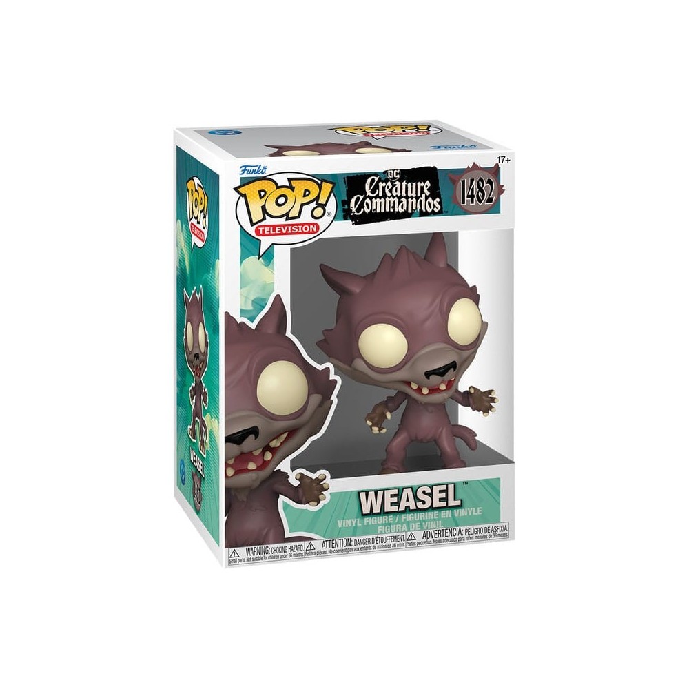 FUNKO FUNKO POP! DC CREATURE COMMANDOS WEASEL BOBBLE HEAD KNOCKER