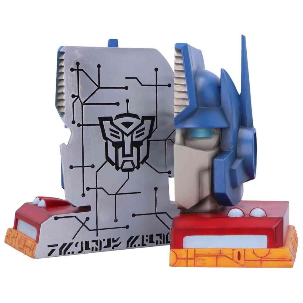 NEMESIS NOW TRANSFORMERS OPTIMUS PRIME BOOKENDS IN RESIN
