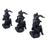 NEMESIS NOW CULT CUTIES THREE WISE BAPHOBOO RESIN FIGURE 13CM